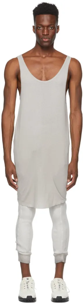 11 by Boris Bidjan Saberi Grey Knit Tank Top