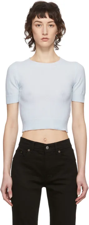 Acne Studios Blue Light Short Sleeve Sweater