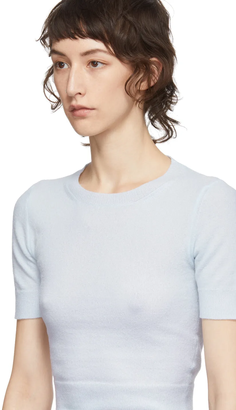 Acne Studios Blue Light Short Sleeve Sweater