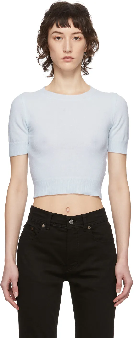 Acne Studios Blue Light Short Sleeve Sweater