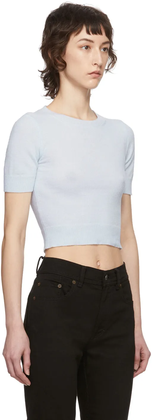 Acne Studios Blue Light Short Sleeve Sweater