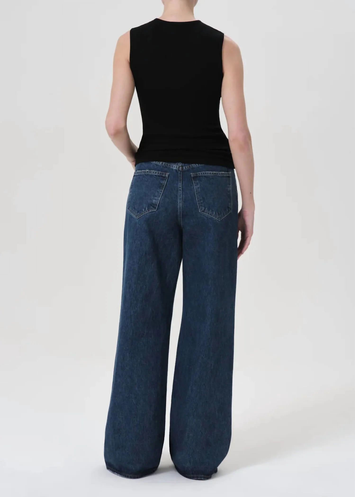 Agolde - Dame High Rise Wide Leg No Cuff Jean