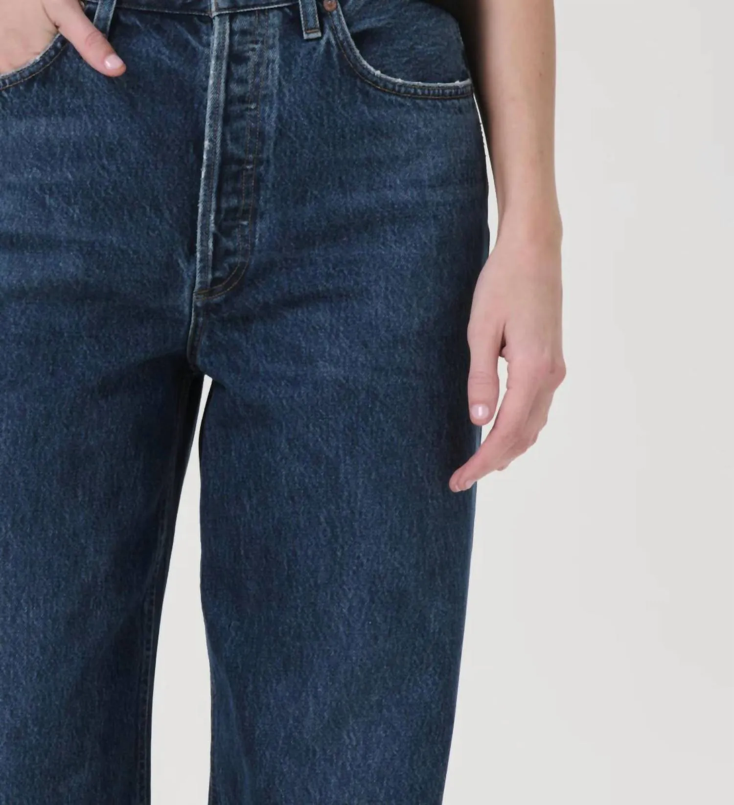 Agolde - Dame High Rise Wide Leg No Cuff Jean