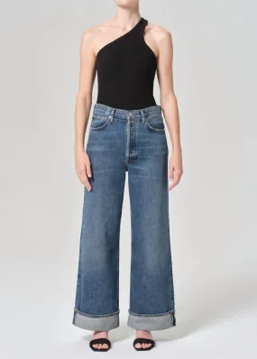 Agolde - Dame High Rise Wide Leg Petite Jean
