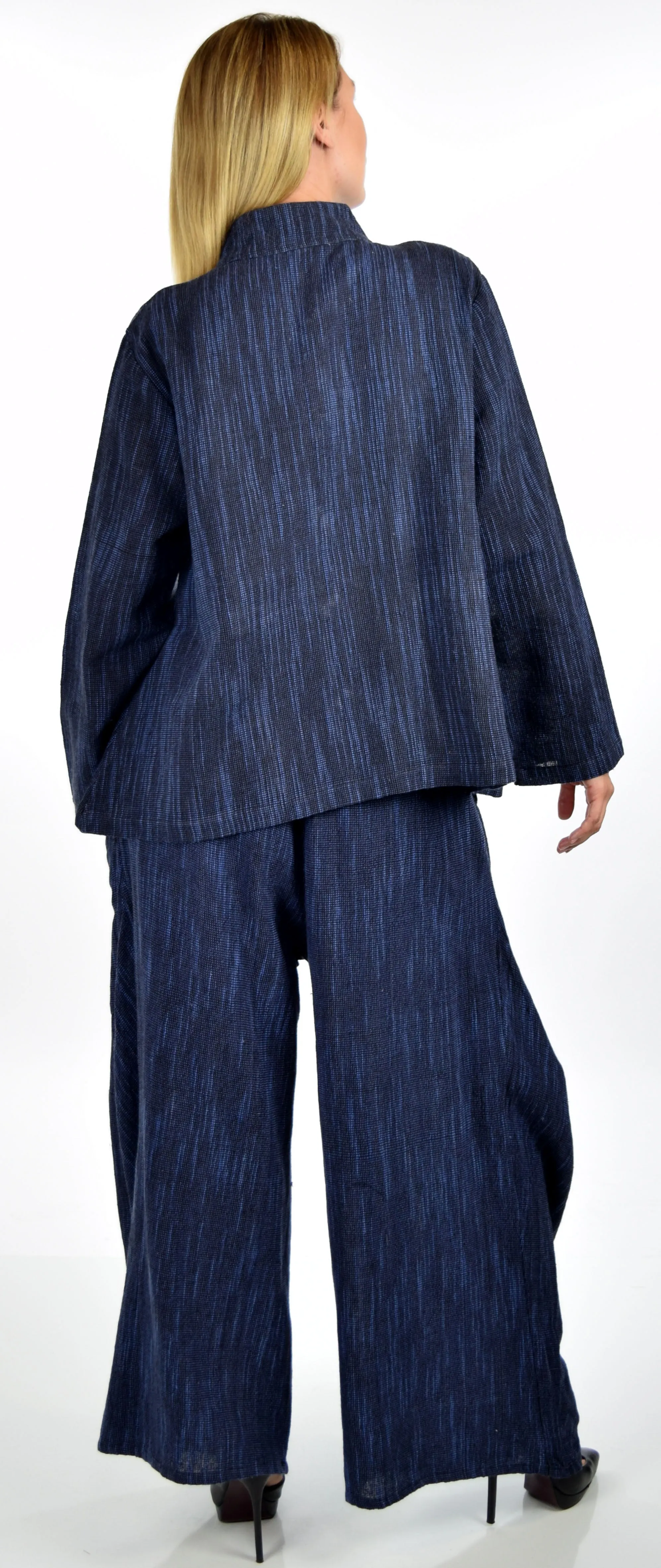 Artsy and Designer 2 PC Cotton Flex Pant Set, Hand Spun Pant Set,Cotton Flax Pant Set, 2 pc pant set, Lagenlook pant set