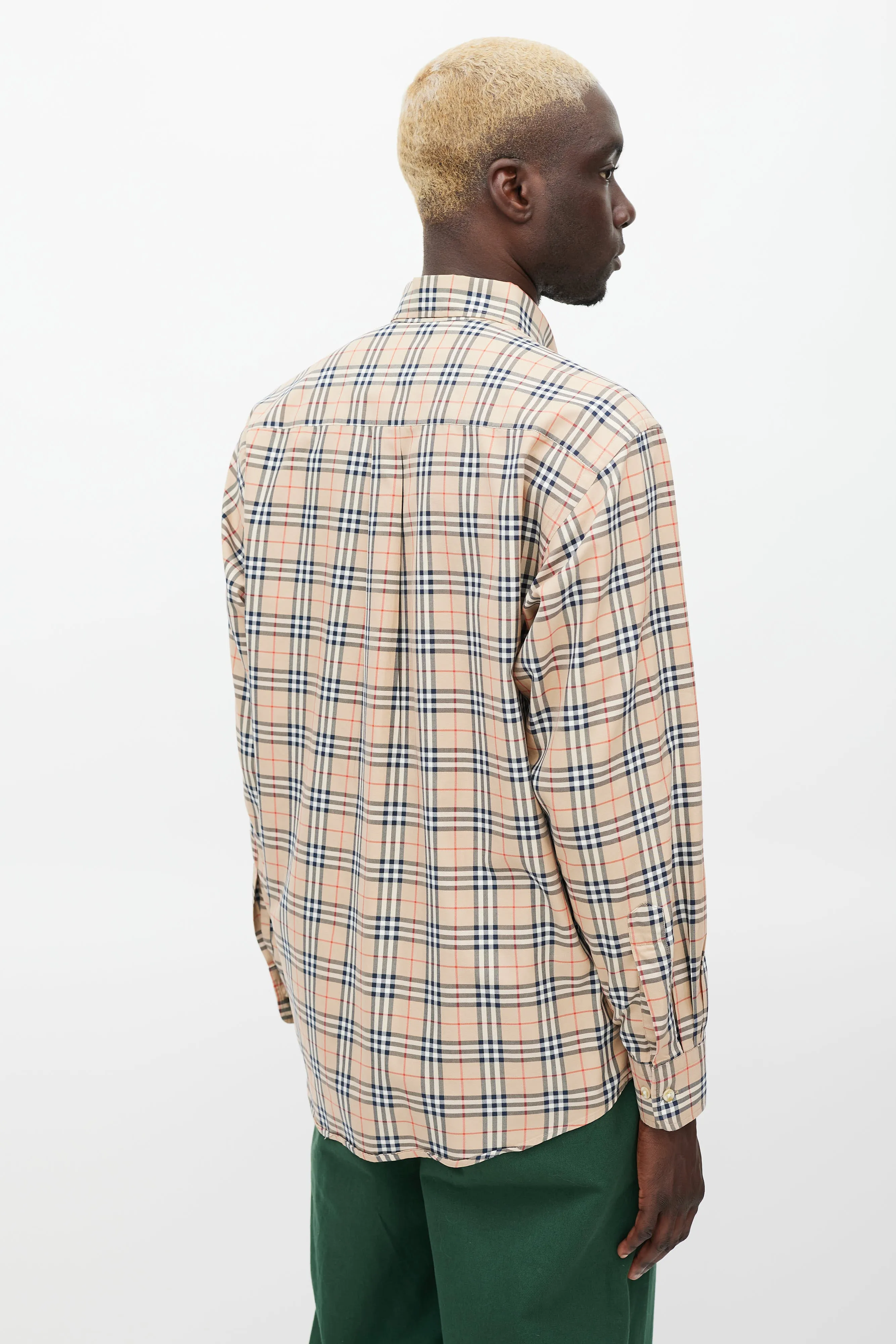 Beige Nova Check Printed Shirt