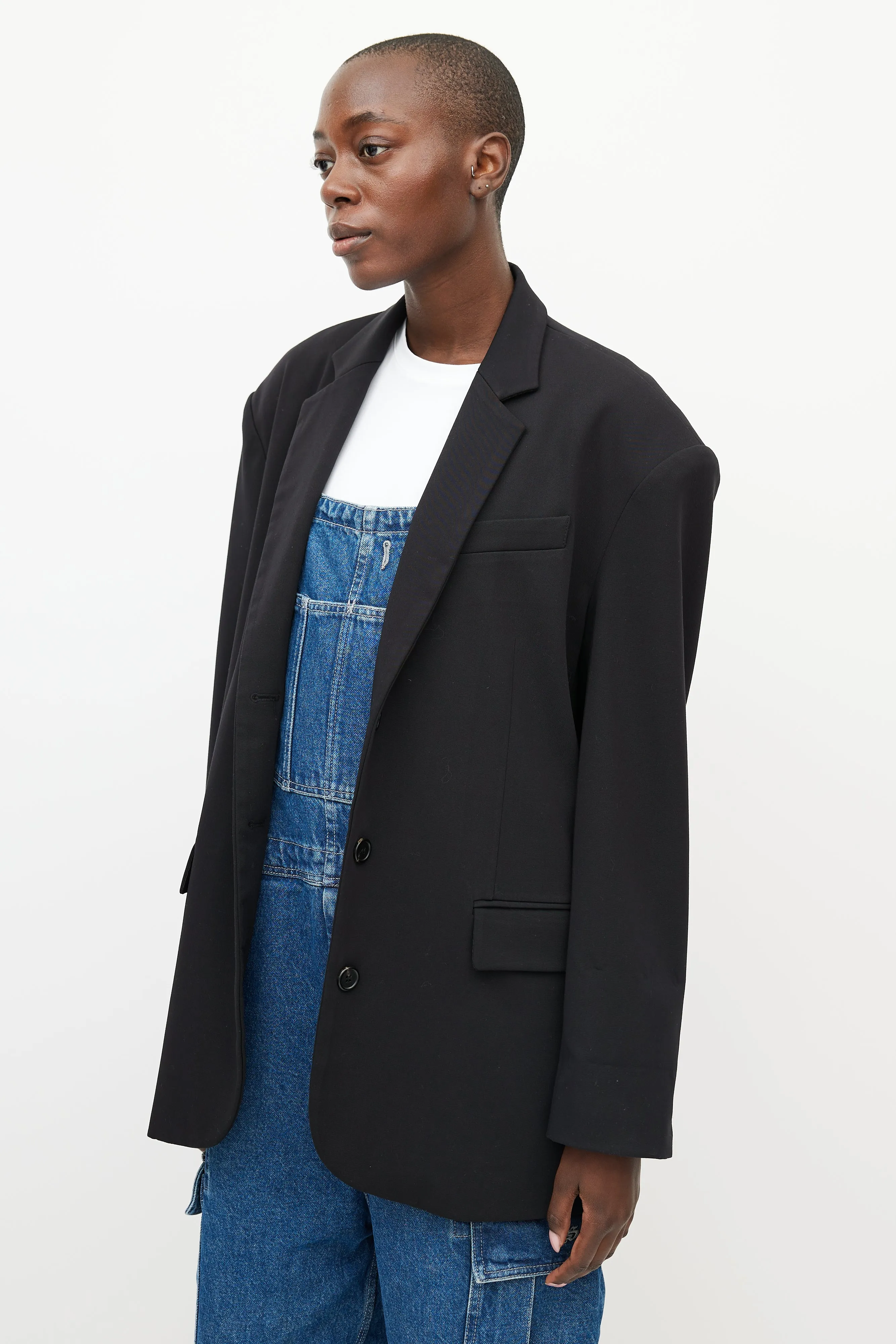 Black Gelso Oversized Blazer