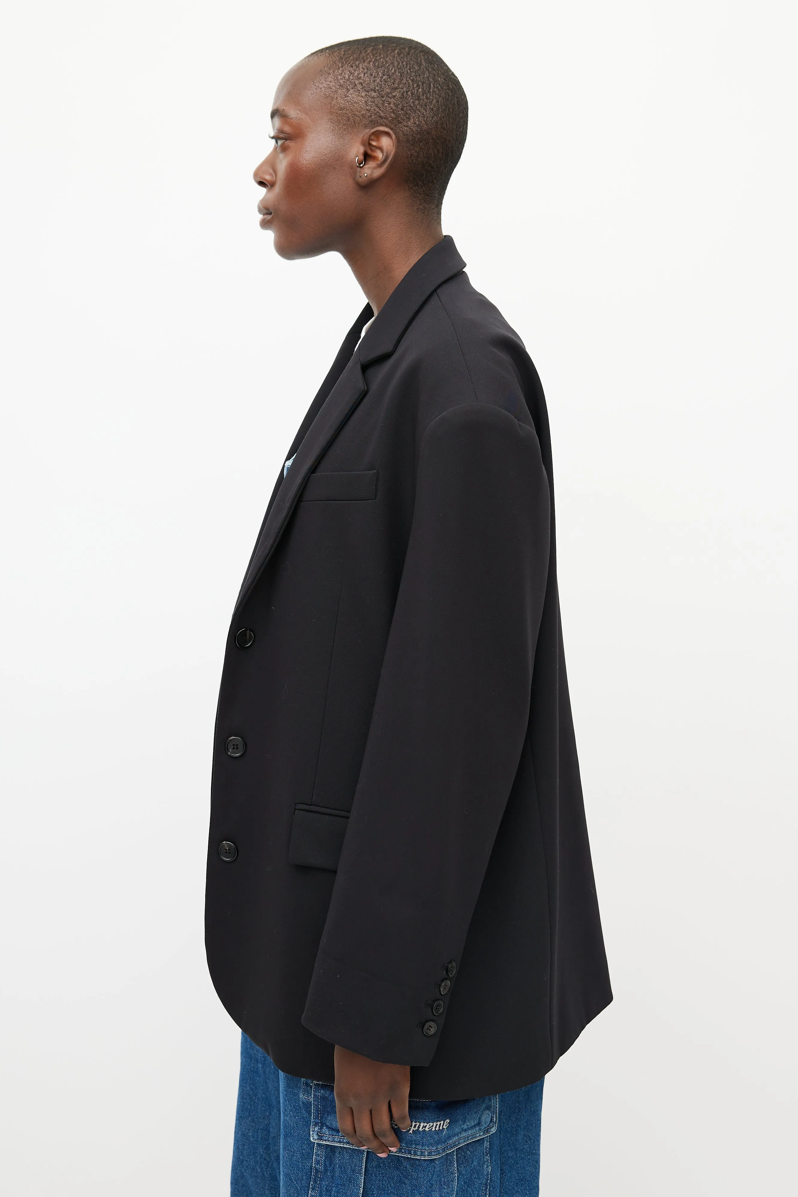 Black Gelso Oversized Blazer
