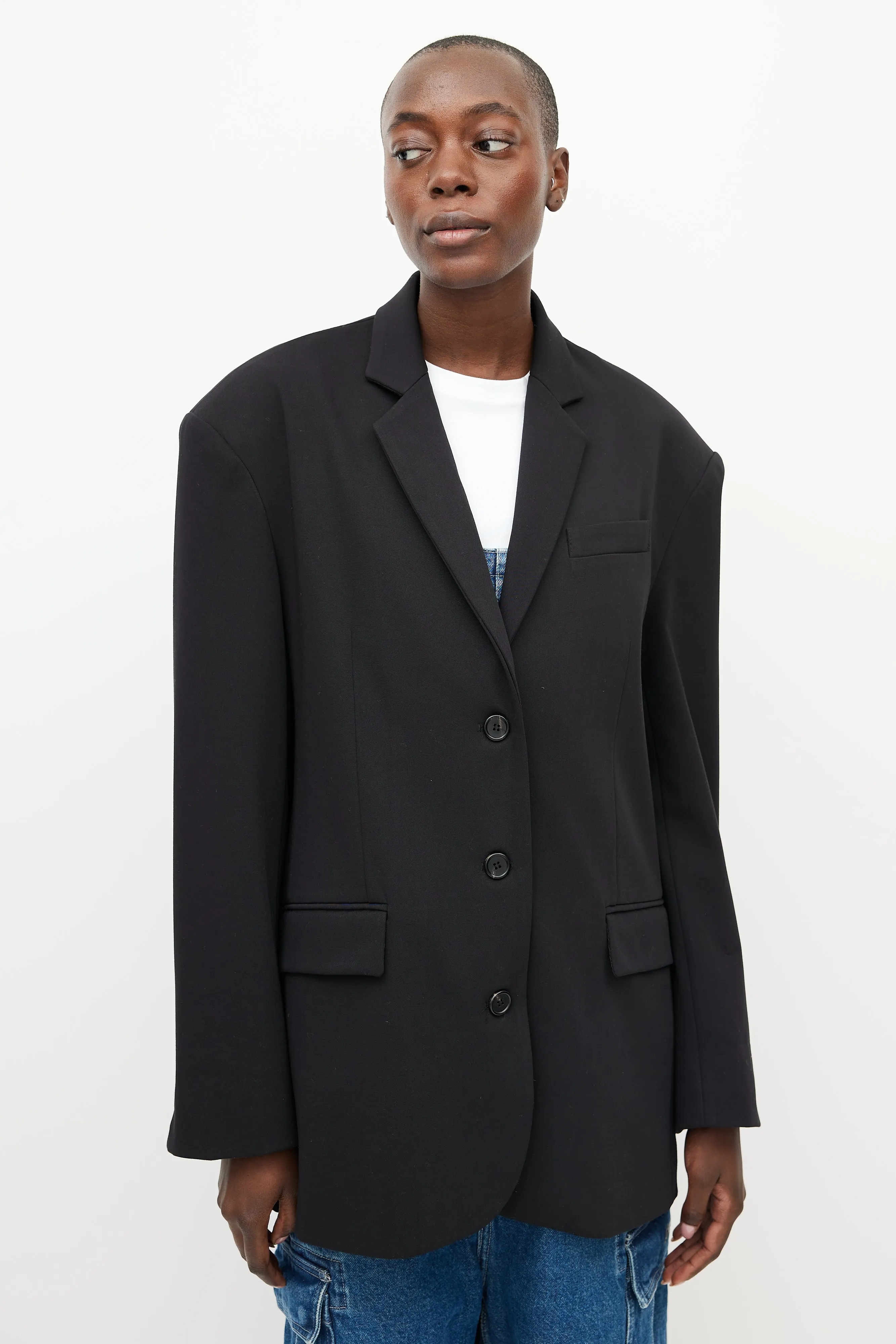 Black Gelso Oversized Blazer
