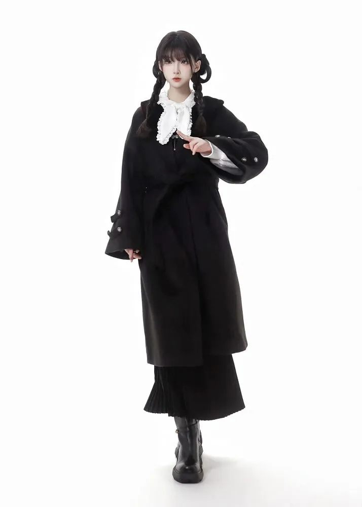 Black Midi Length High Waist Pleated Mermaid Slim-fitting Skirt