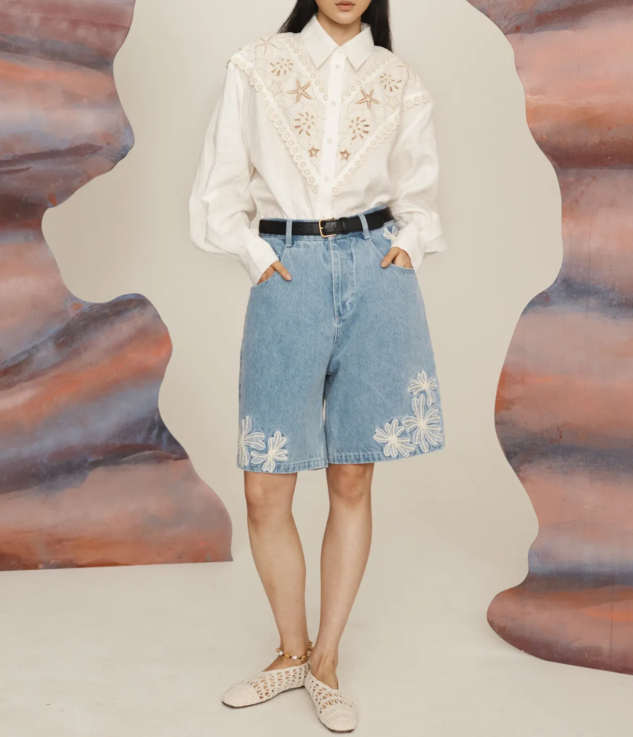 Charlene Denim Short in Light Wash