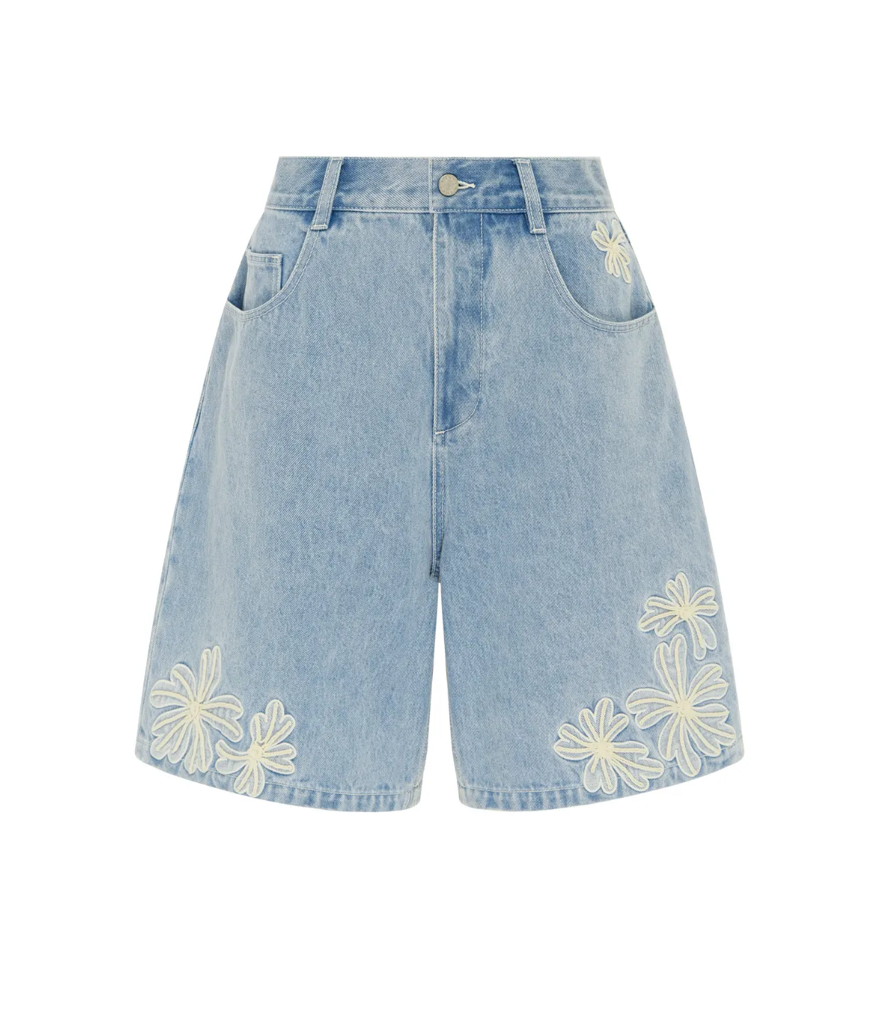 Charlene Denim Short in Light Wash