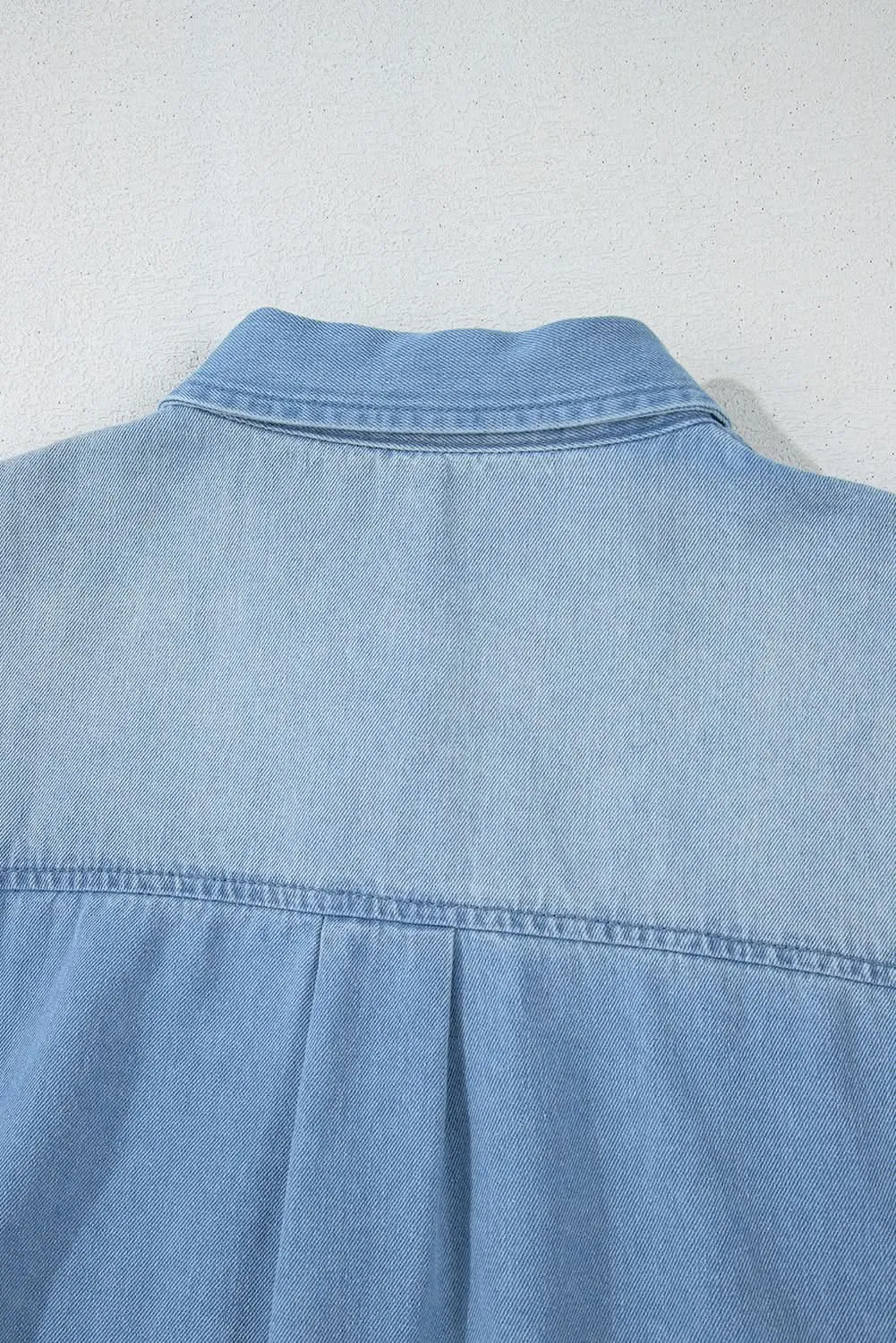 Chic beau denim shirt dress