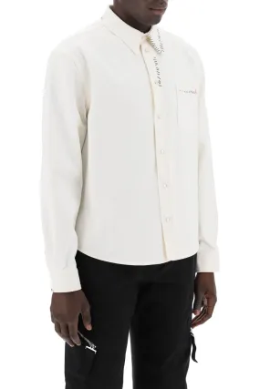 cotton drill overshirt in eight