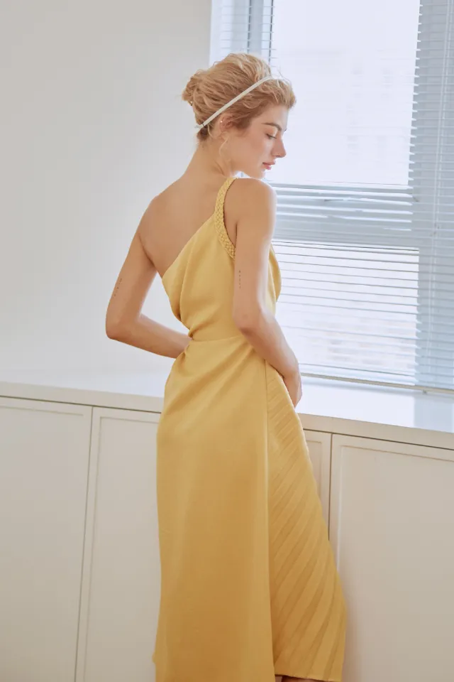 Elsye Asymmetric Silk Dress