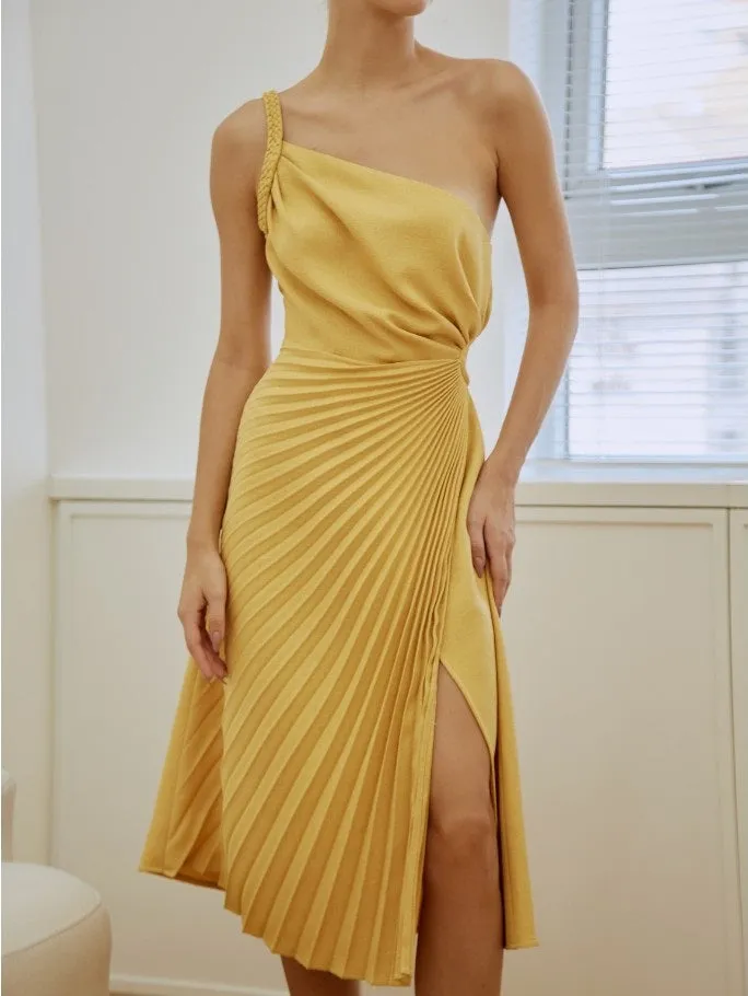 Elsye Asymmetric Silk Dress