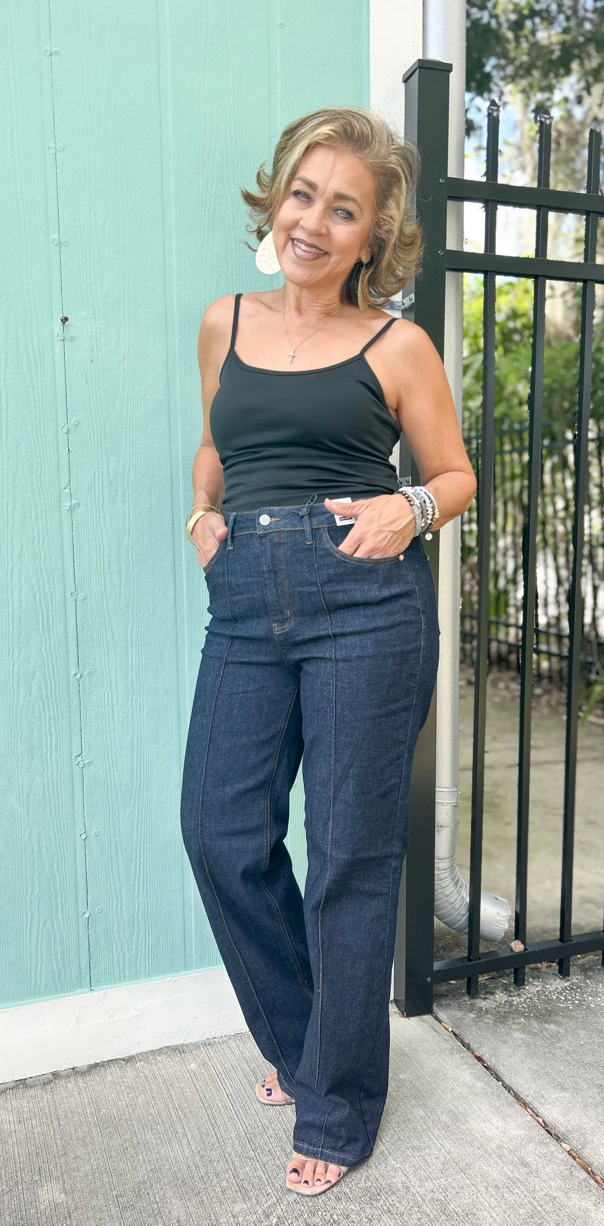 EXECUTIVE WIDE LEG DENIM