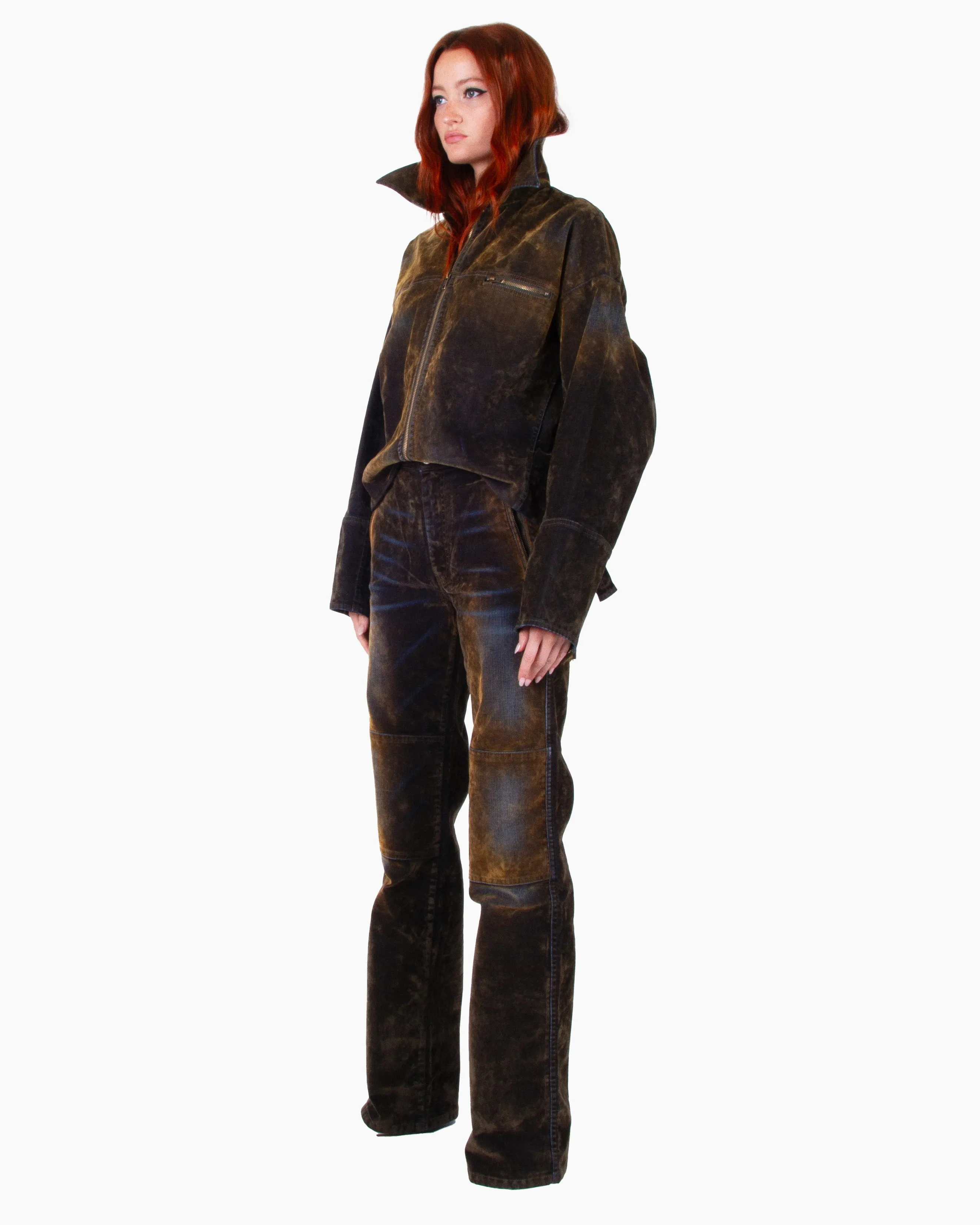 FACON JACMIN Macfly Jacket in Velvet Denim
