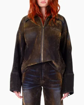 FACON JACMIN Macfly Jacket in Velvet Denim