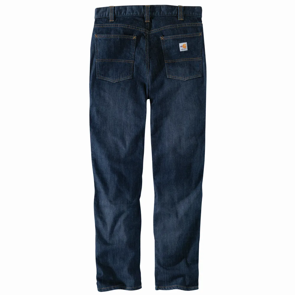 FR RUGGED FLEX RELAXED FIT 5-POCKET TAPERED JEAN - MDO-Midnight Indigo | Carhartt 105172