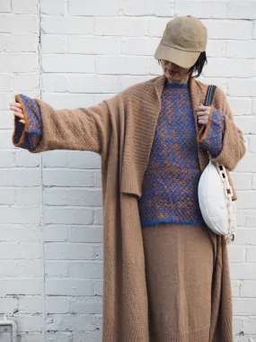Light weight cardi  (Alpaca) - Camel