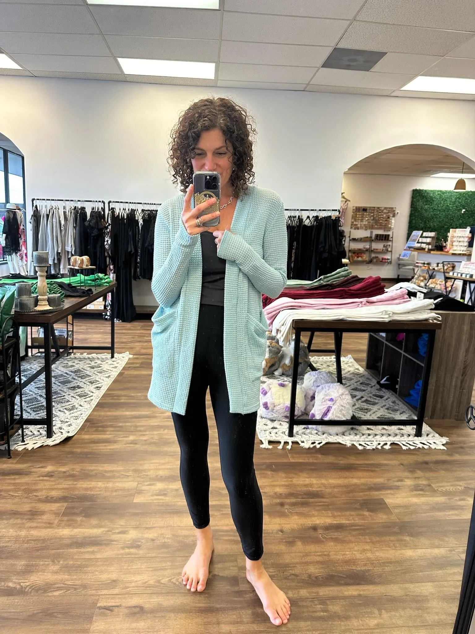 Lola Waffle Knit Cardigans with Thumbholes