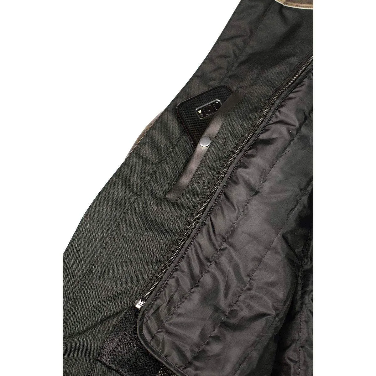 Milwaukee Leather MLM1503 Men's Distress Brown Racer Vented Moto Jacket