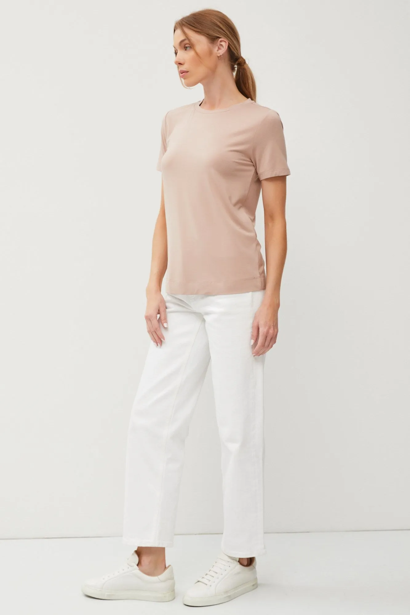 Not So Basic Bamboo Blend Crew Tee - FINAL SALE