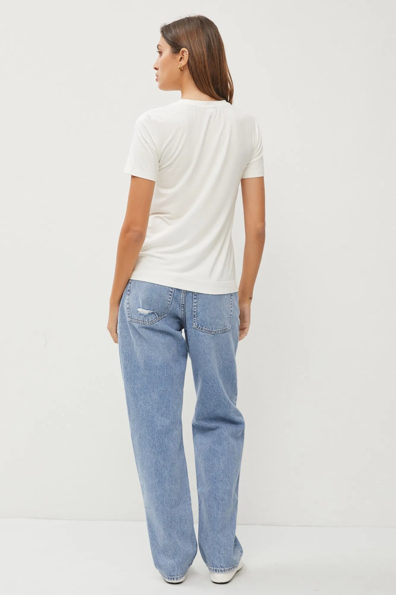 Not So Basic Bamboo Blend Crew Tee - FINAL SALE