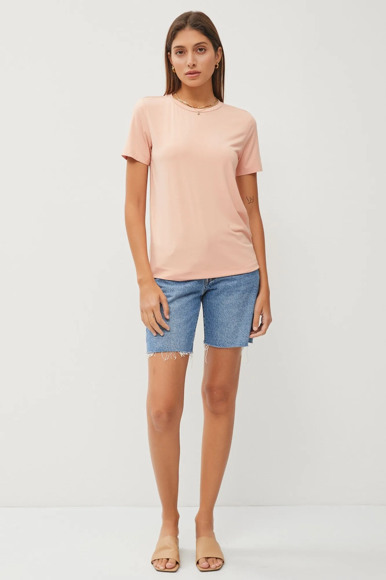 Not So Basic Bamboo Blend Crew Tee - FINAL SALE