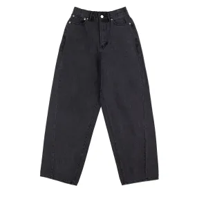 Obey Womens Leah III Baggy Denim Black Ash