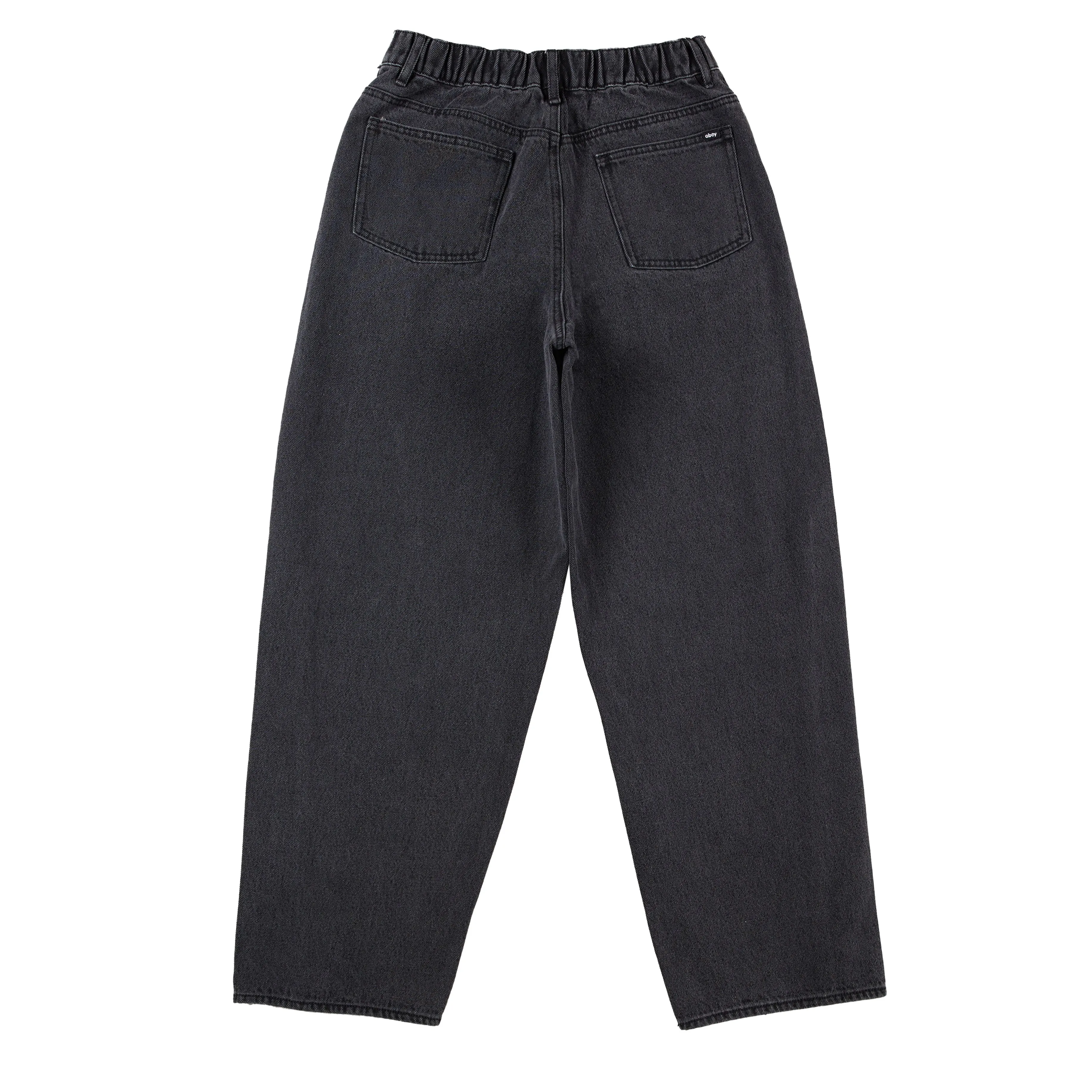 Obey Womens Leah III Baggy Denim Black Ash