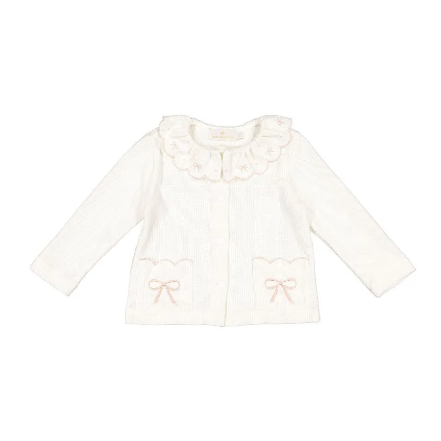 Pink Bows Knit Cardigan