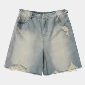 Raw Mode | Relaxed Fit Ripped Jorts
