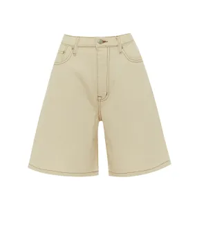 Relaxed Jean Short in Ecru