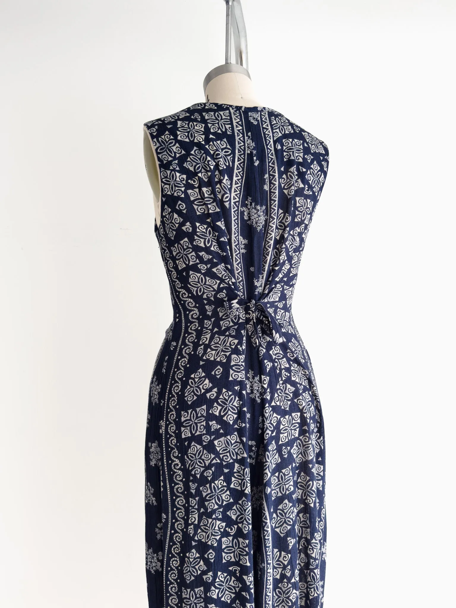 vintage floral gauze jumpsuit (M)