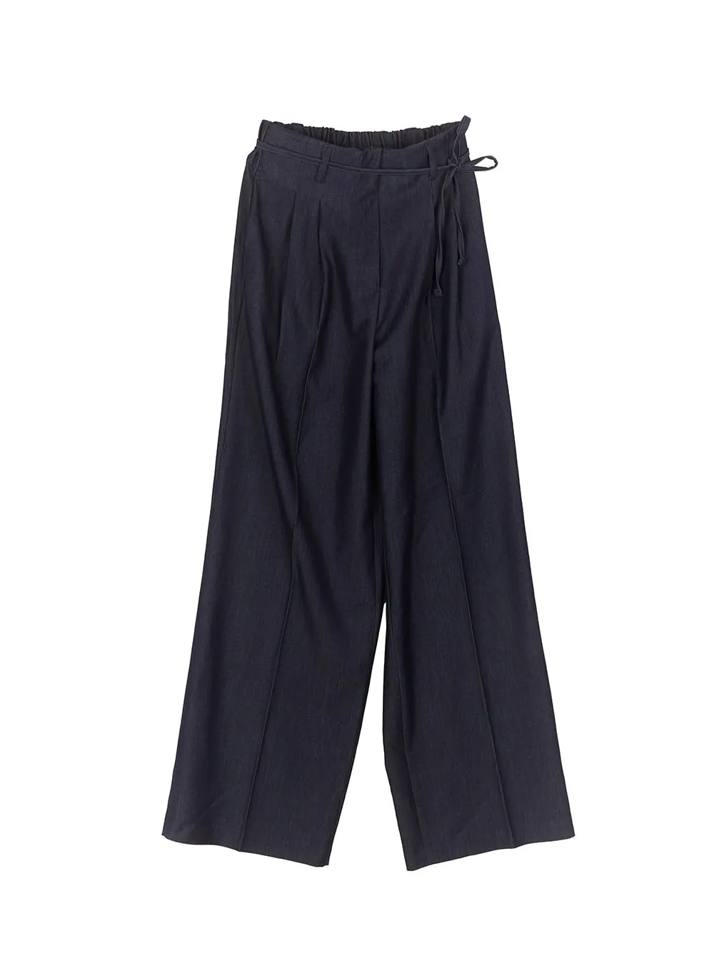 Wide-Leg Slacks with Ribbon Detail CA502