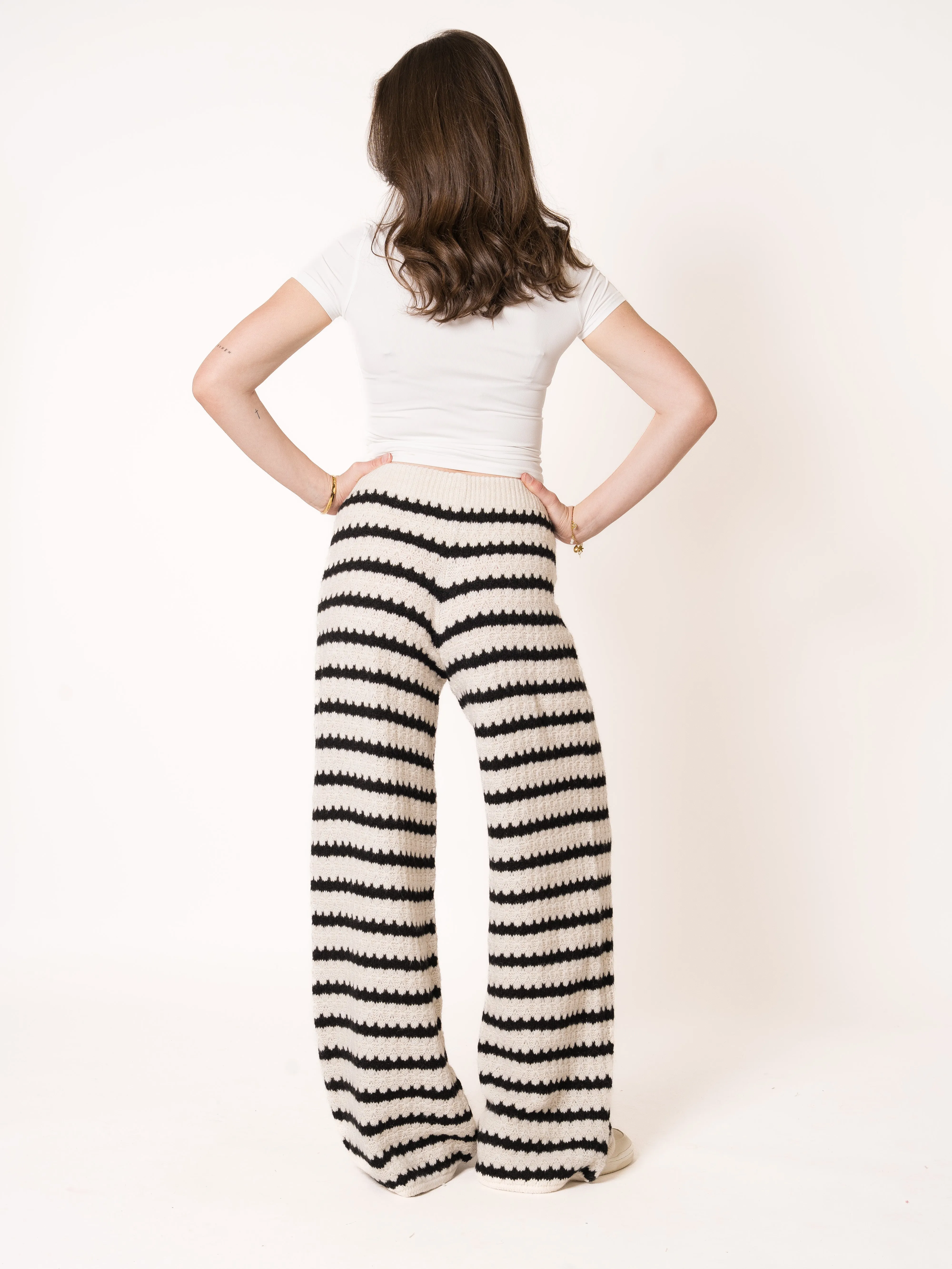 Wonderland Wide Leg Strickhose