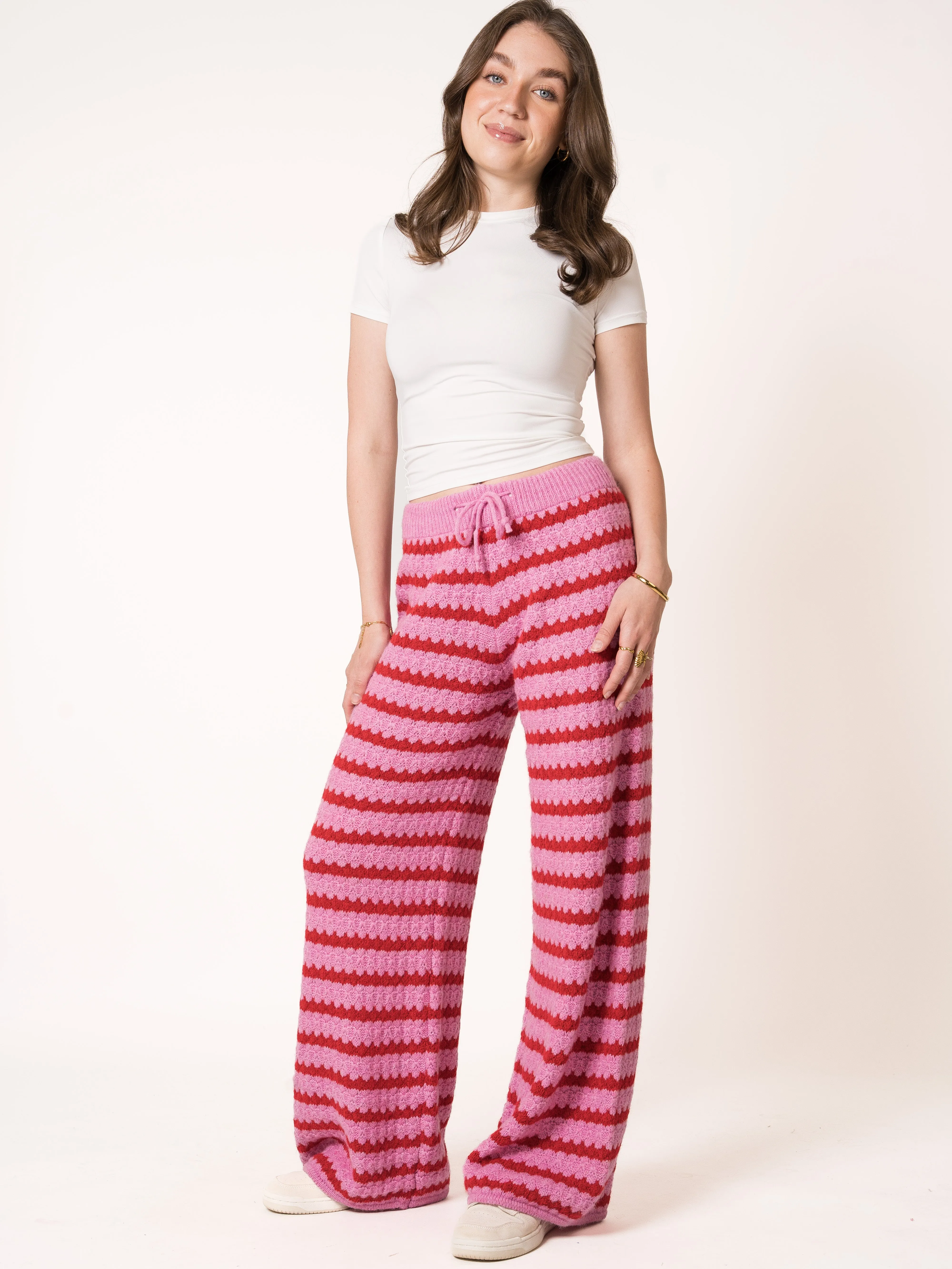 Wonderland Wide Leg Strickhose
