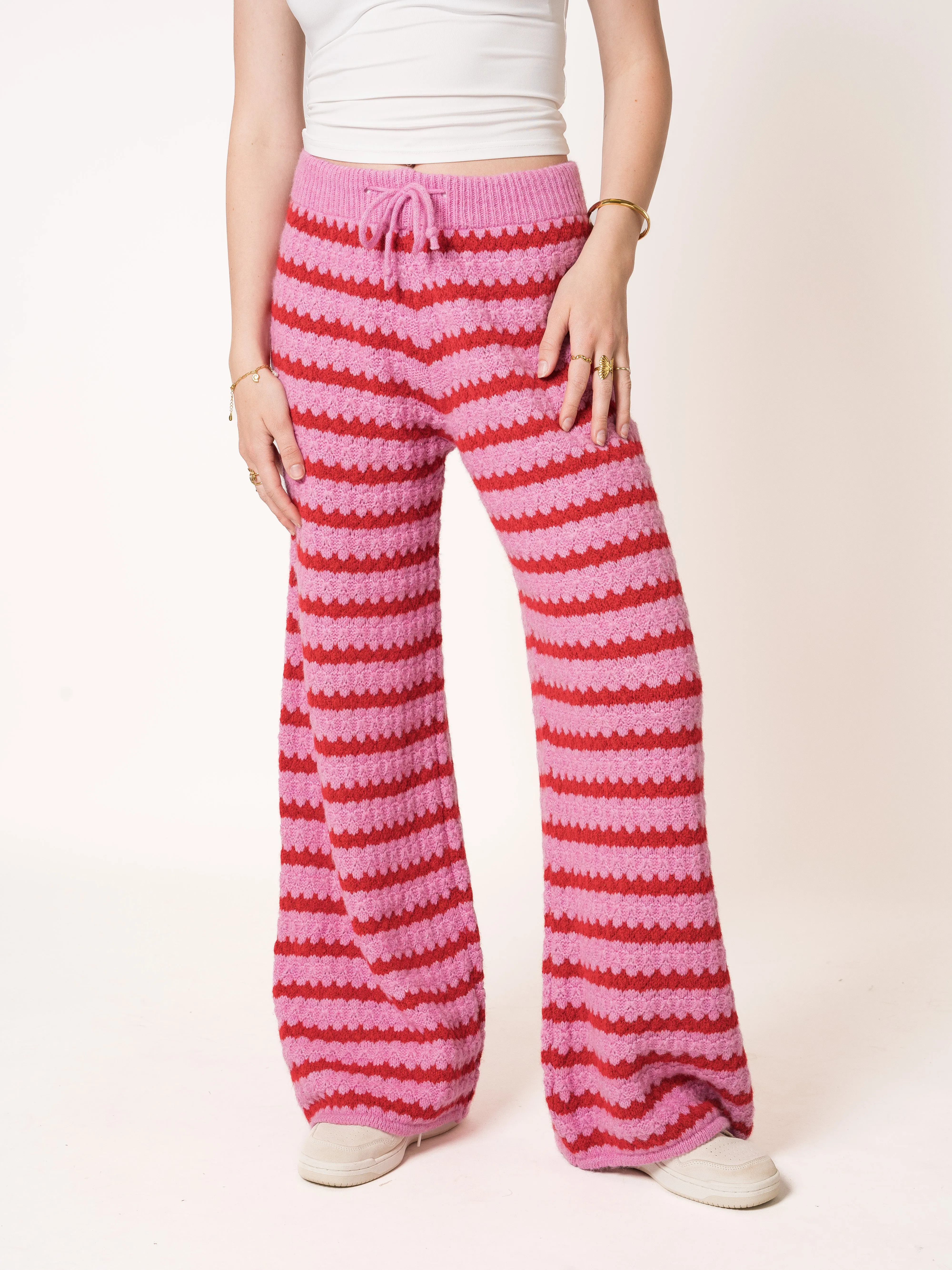 Wonderland Wide Leg Strickhose