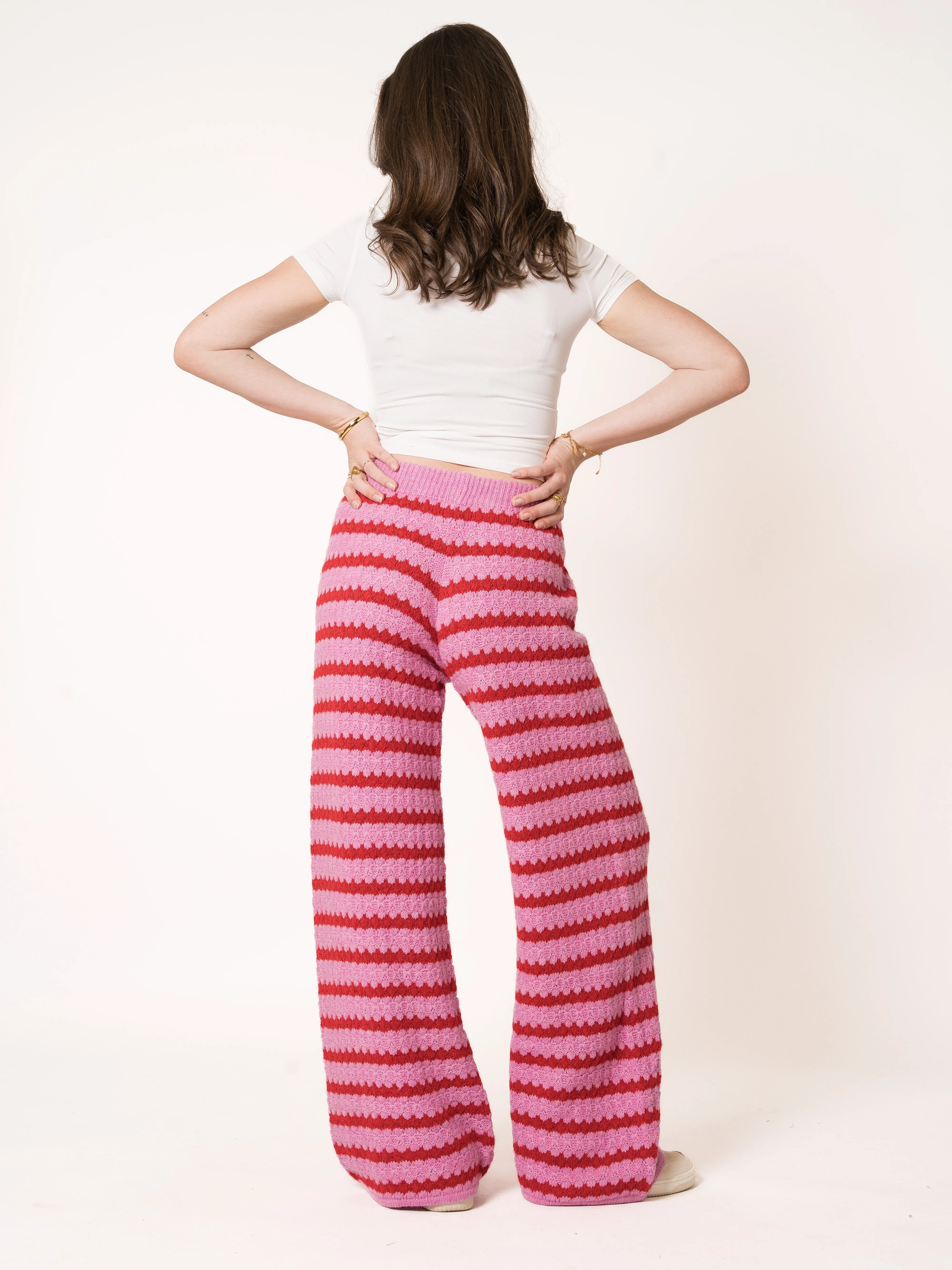 Wonderland Wide Leg Strickhose